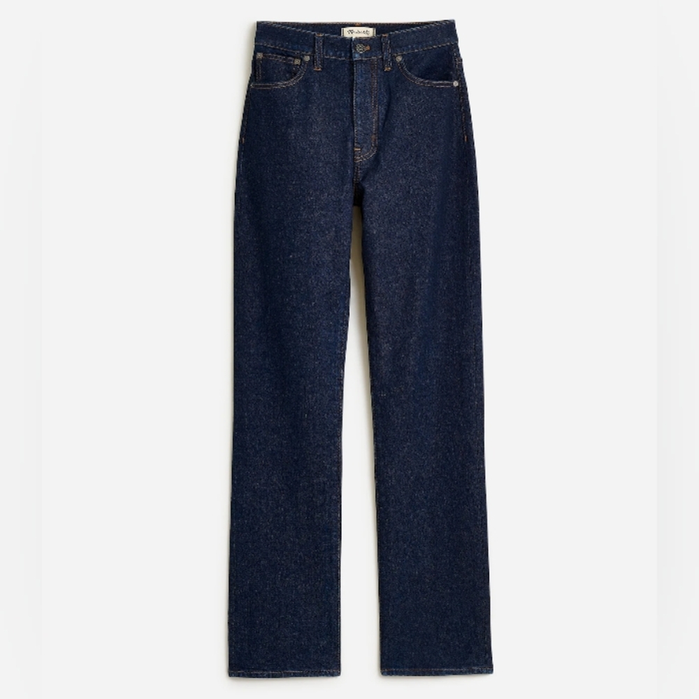Madewell new 90s straight petite dark jeans